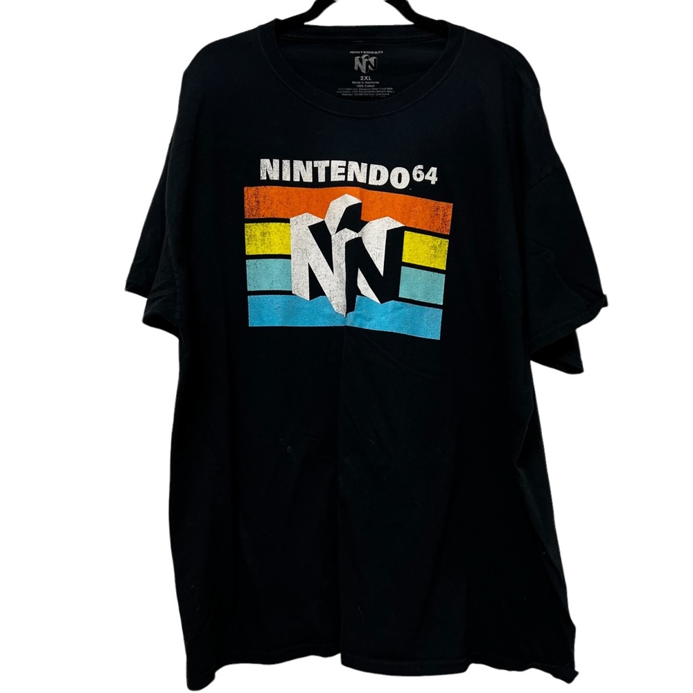 Nintendo 64 T Shirt Men’s Black Size 2 XL
